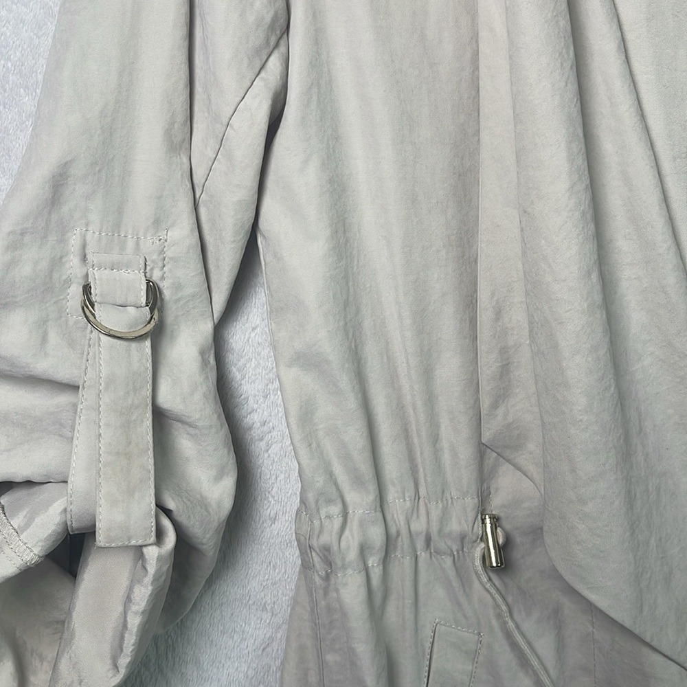 Zara Open Front Drawstring Waterfall Blazer Jacket - Picture 7 of 11